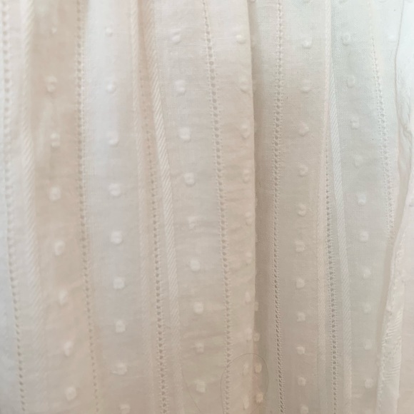 NWT White Swiss Dot High Waisted Skirt - Picture 2 of 5